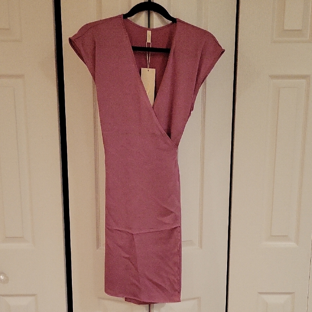 Gottex Pink Ruched Wrap Coverup